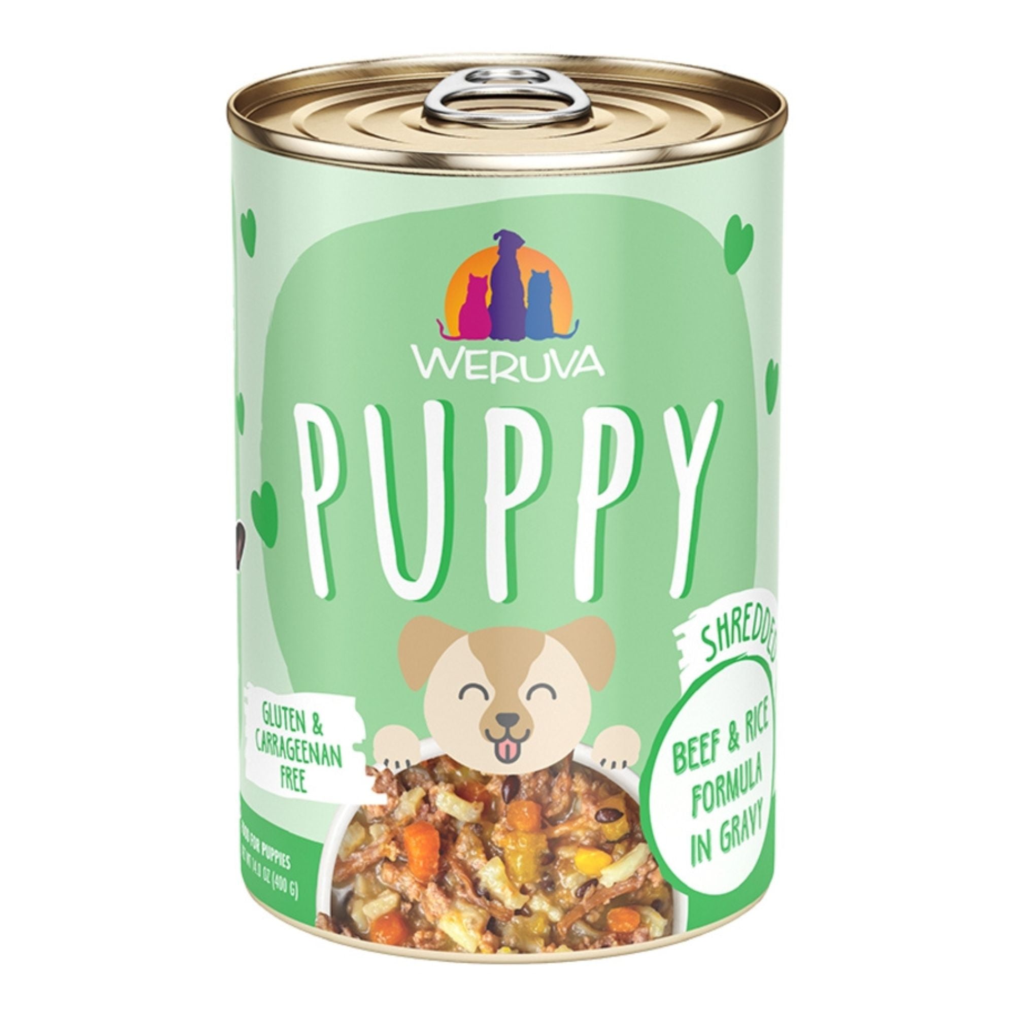 Weruva Puppy Beef & Rice Formula Wet Dog Food, 14 oz (Case of 10)