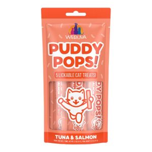 Weruva Puddy Pops Lickable Cat Treat, Tuna & Salmon