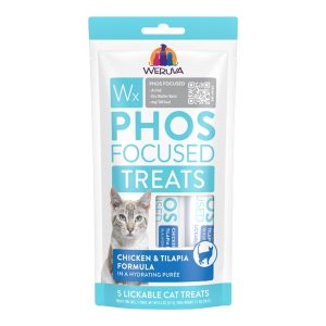 Weruva Wx Phos Focused Lickable Cat Treat, Chicken & Tilapia, Pack of 5
