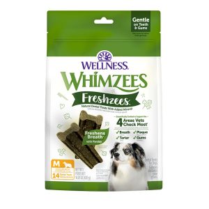 WHIMZEES Freshzees, Medium Dental Chews, 14 Count