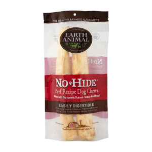 Earth Animal No-Hide Beef Chews, 11 in Dog Chews, 2 Pack