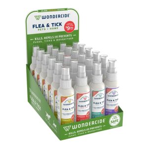 Wondercide Dog & Cat Flea & Tick Spray 4oz. Countertop Display 24 Pieces
