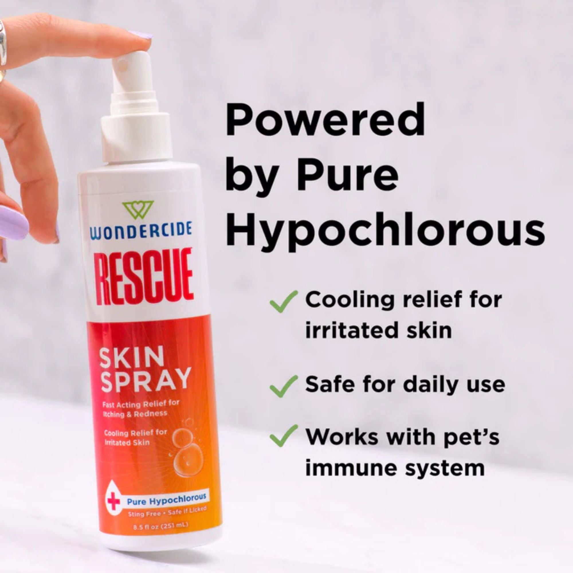 Wondercide Dog & Cat Rescue Skin Spray 8.5oz. - Image 4