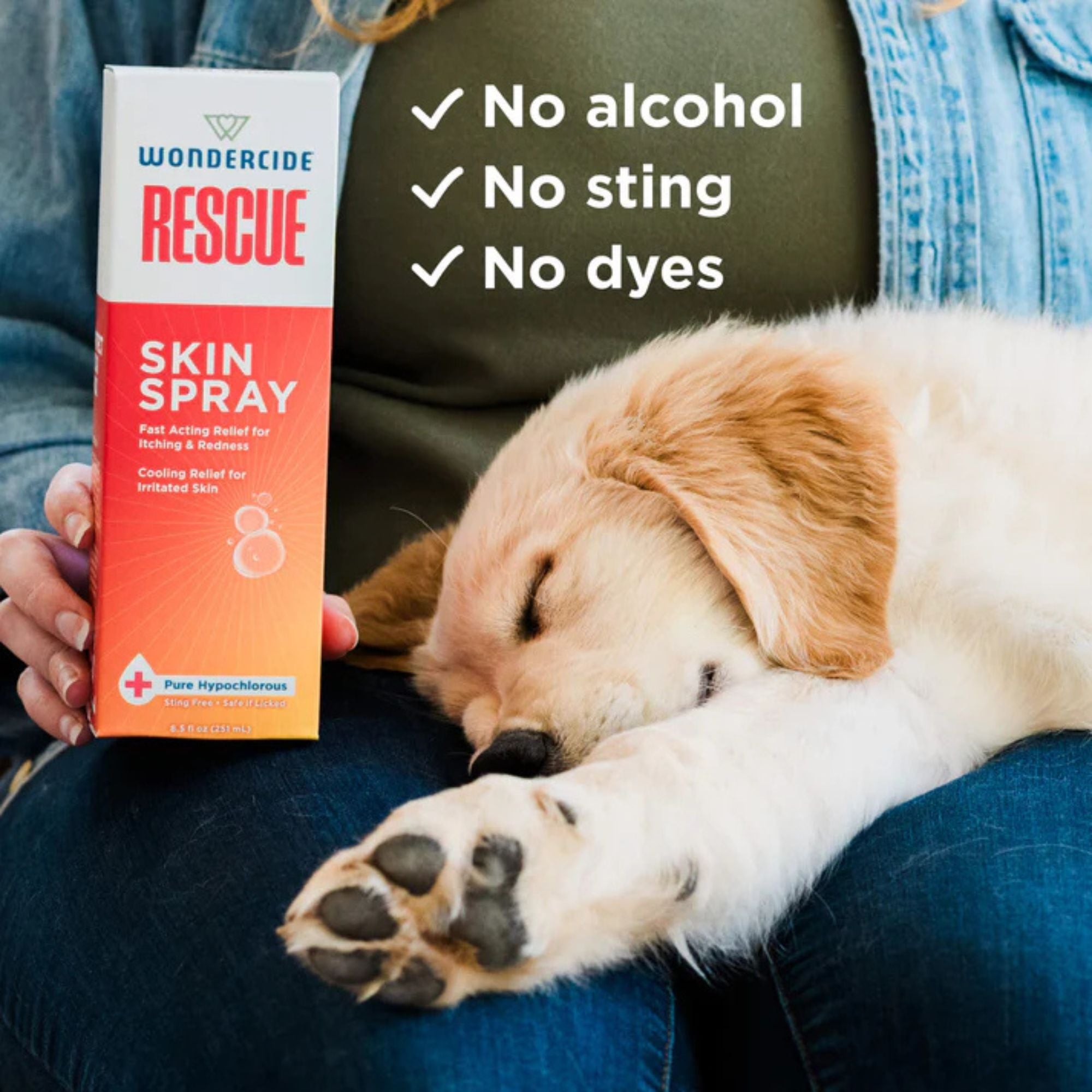 Wondercide Dog & Cat Rescue Skin Spray 8.5oz. - Image 3