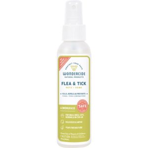 Wondercide Dog & Cat Lemongrass Flea & Tick Spray For Pets & Home With Natural