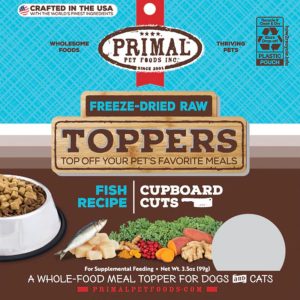 Primal Cupboard Cuts Freeze-Dried Fish Topper for Dogs & Cats, 3.5 oz
