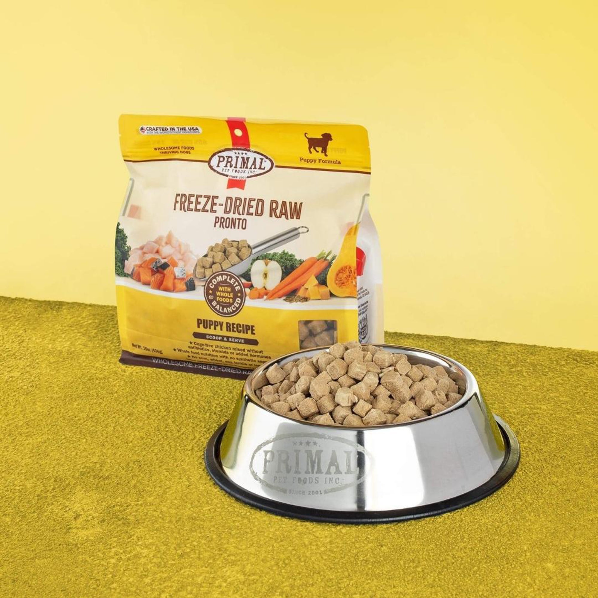 Primal Raw Pronto Puppy Chicken & Salmon Freeze-Dried Dog Food - Image 3