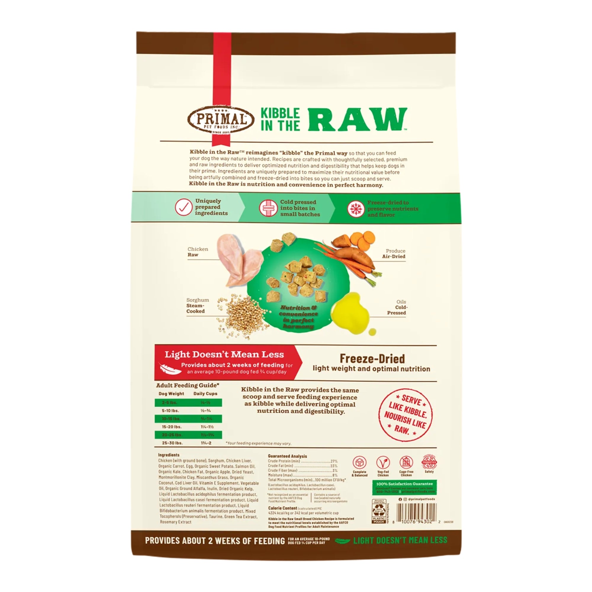 Primal Kibble in the Raw Small Breed Freeze-Dried Dog Food - Image 5