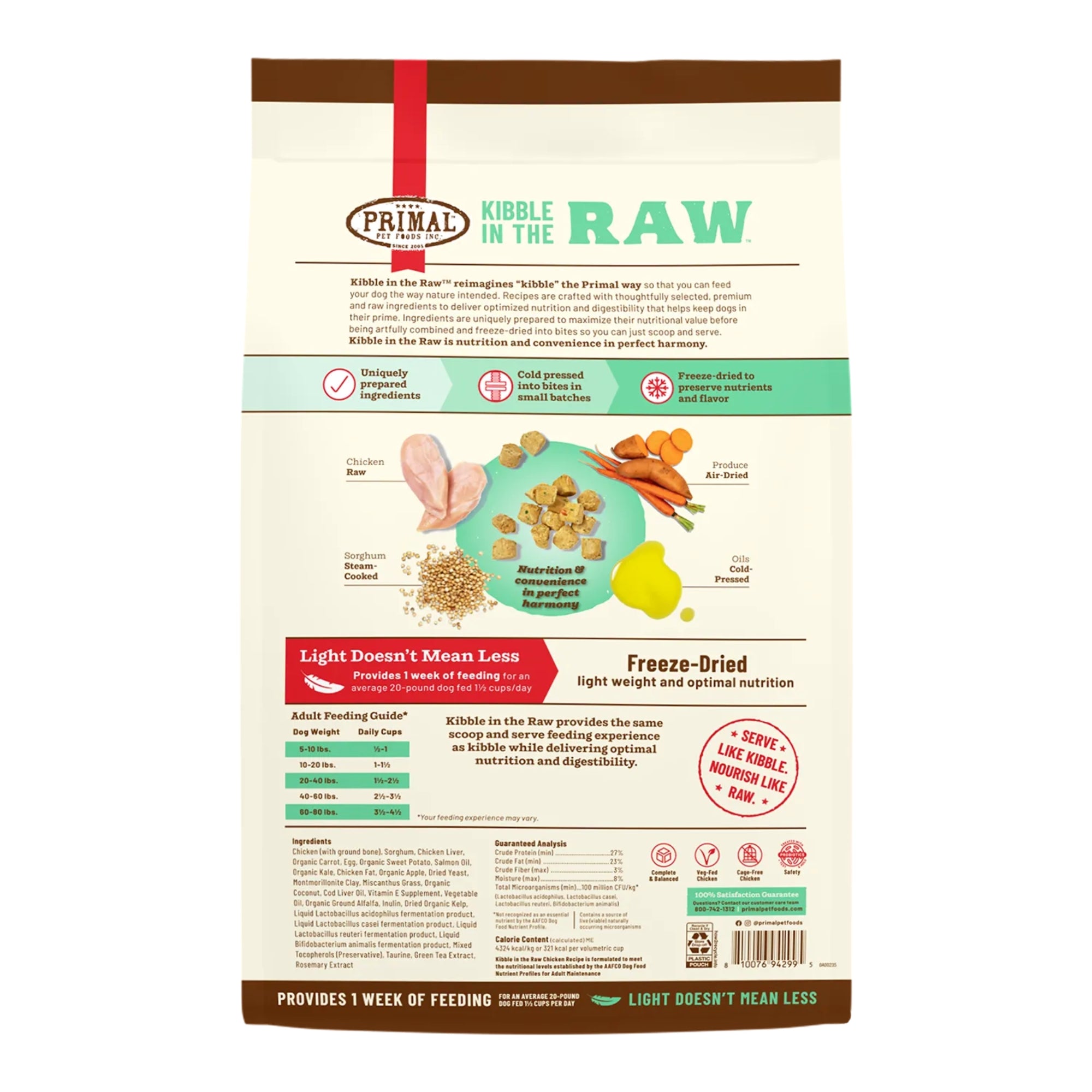 Primal Kibble in the Raw Chicken Freeze-Dried Dog Food - Image 2