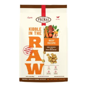 Primal Kibble in the Raw Beef Freeze-Dried Dog Food