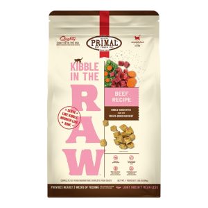 Primal Kibble in the Raw Freeze-Dried Cat Food, Beef