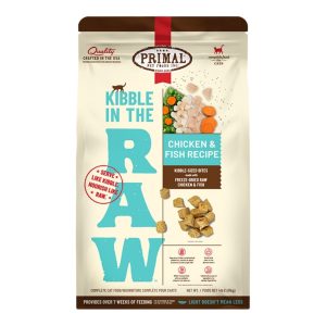 Primal Kibble in the Raw Freeze-Dried Cat Food, Chicken & Fish, 4 lb