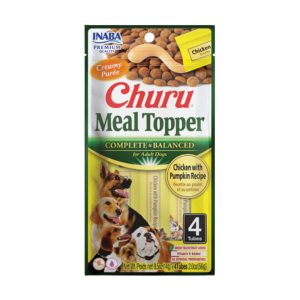 Inaba Churu Meal Topper for Dogs, Chicken & Pumpkin, 2 oz (6 Pack)