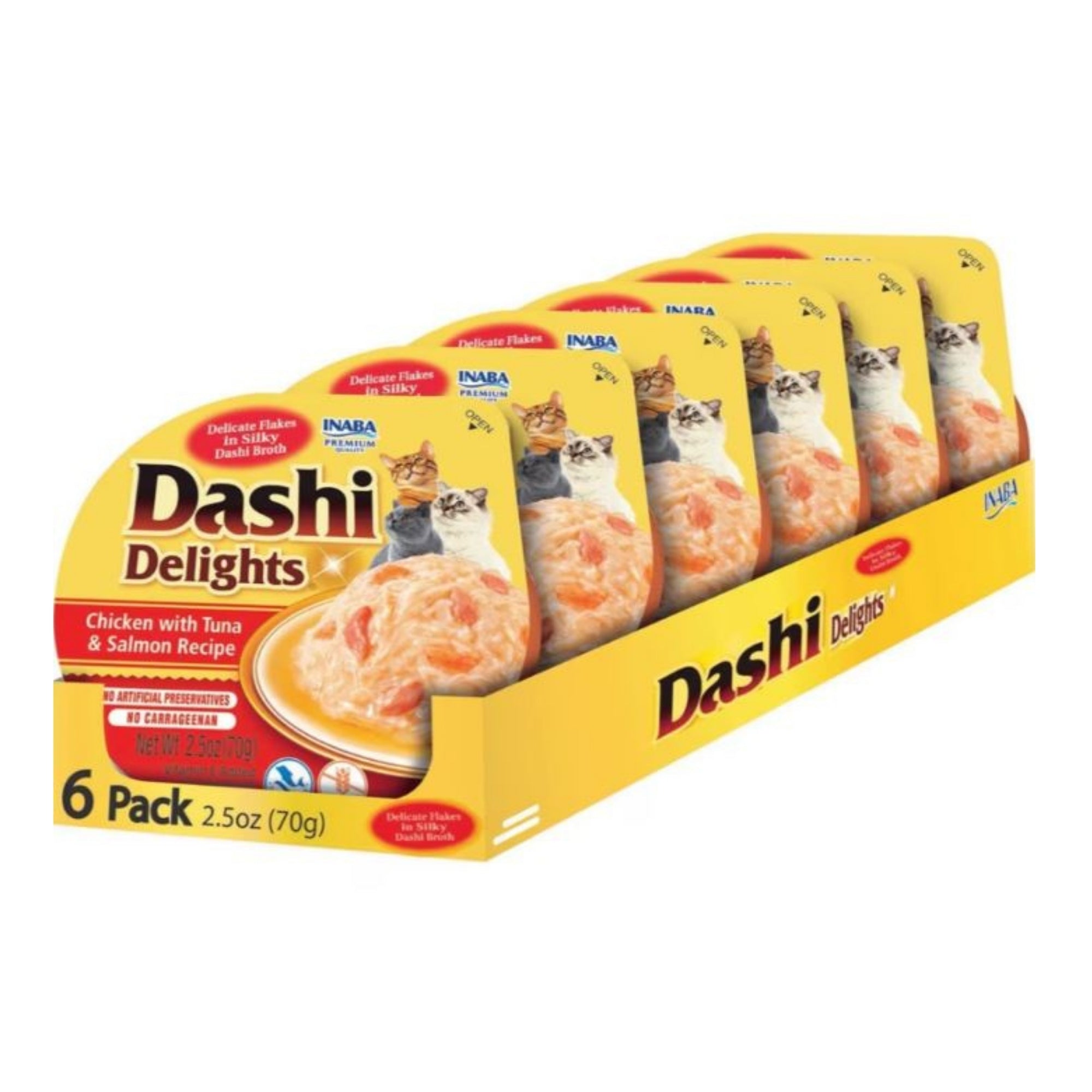 Inaba Dashi Delights Flakes in Broth, Chicken, Tuna & Salmon, 2.5 oz (Case of 6) - Image 2