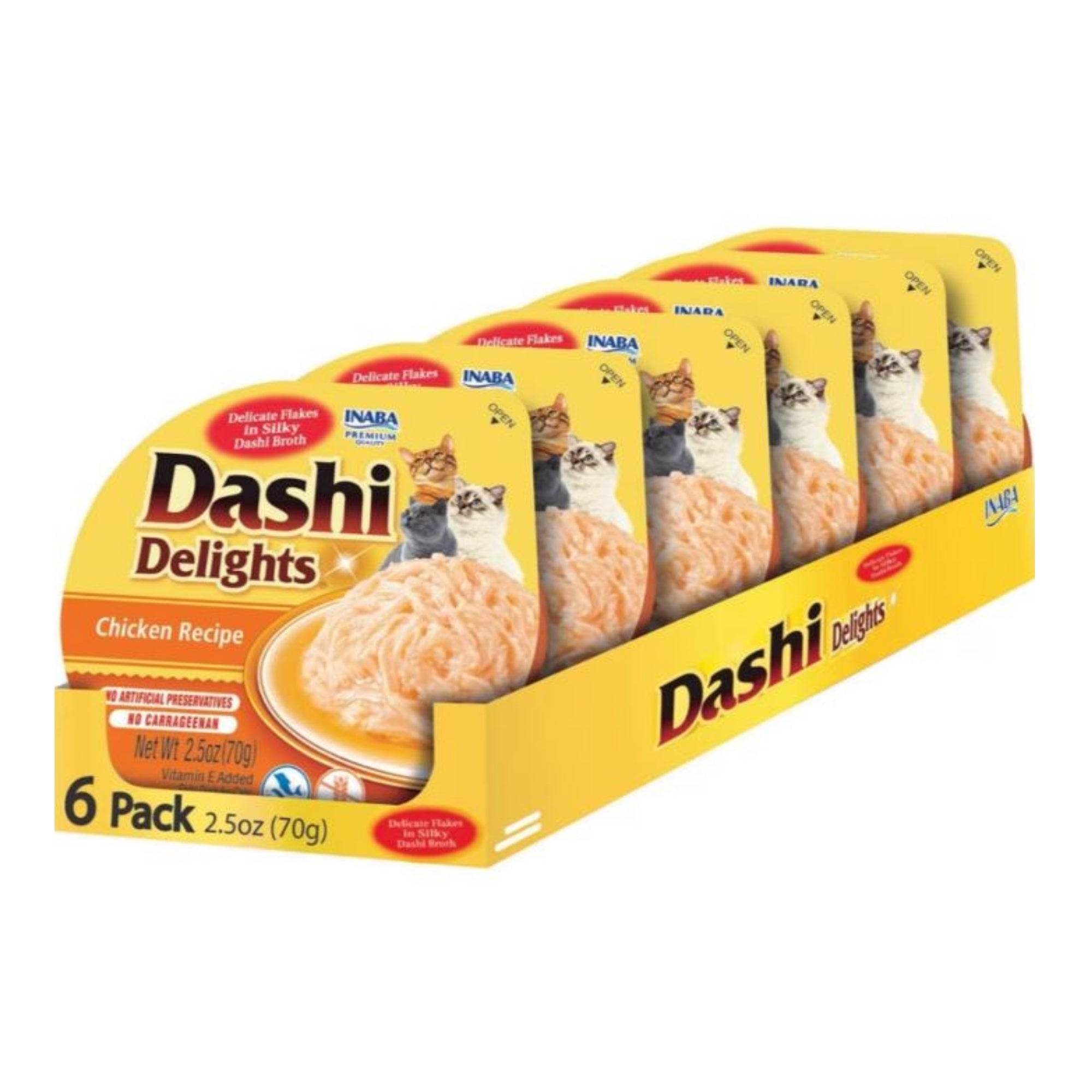 Inaba Dashi Delights Flakes in Broth Cat Food, Chicken, 2.5 oz (Case of 6) - Image 2