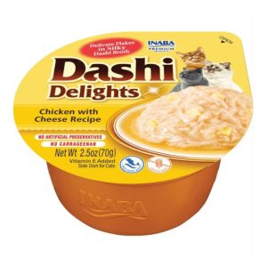 Inaba Dashi Delights Flakes in Broth, Chicken & Cheese, 2.5 oz (Case of 6)