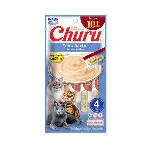Inaba Churu Senior 10+ Lickable Purée, Tuna, 2 oz