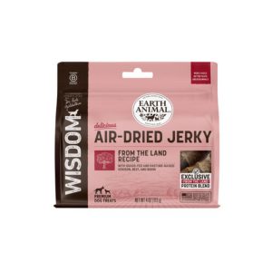 Earth Animal Wisdom Air-Dried Jerky From the Land Dog Treats, 4 oz