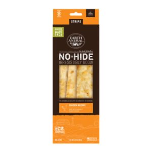 Earth Animal No-Hide Chicken Strips Value Pack Dog Chews, 10 Pack