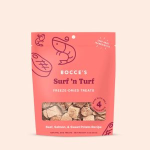 Bocce's Bakery Freeze-Dried Surf'N Turf Dog Treats, 3 oz