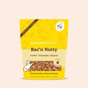 Bocce's Bakery Puppy Training Bites Bac'N Nutty Dog Treats, 3 oz
