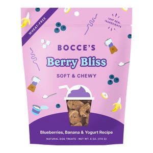 Bocce's Bakery Soft & Chewy Berry Bliss Dog Treats, 6 oz