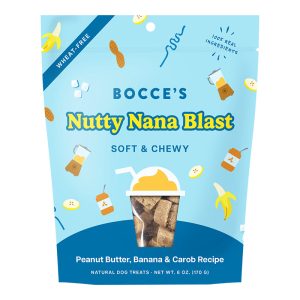 Bocce's Bakery Soft & Chewy Nutty Nana Dog Treats, 6 oz