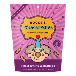 Bocce's Bakery Circus P'Nuts Biscuits Dog Treats, 6 oz