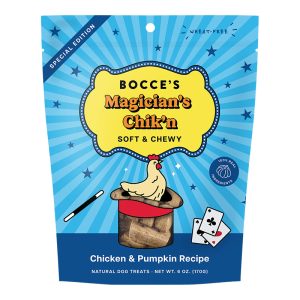 Bocce's Bakery Soft & Chewy Magician's Chik'n Dog Treats, 6 oz