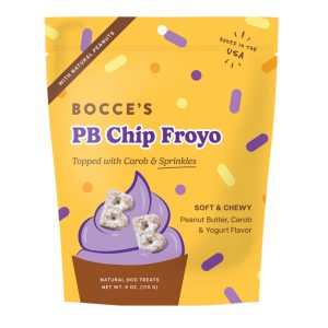 Bocce's Bakery Froyo Peanut Butter Chip Dog Treats, 6 oz