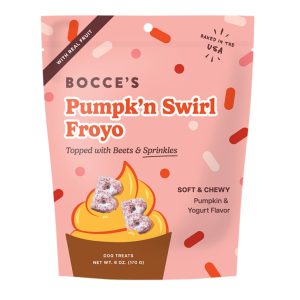 Bocce's Bakery Froyo Pumpk'N Swirl Dog Treats, 6 oz