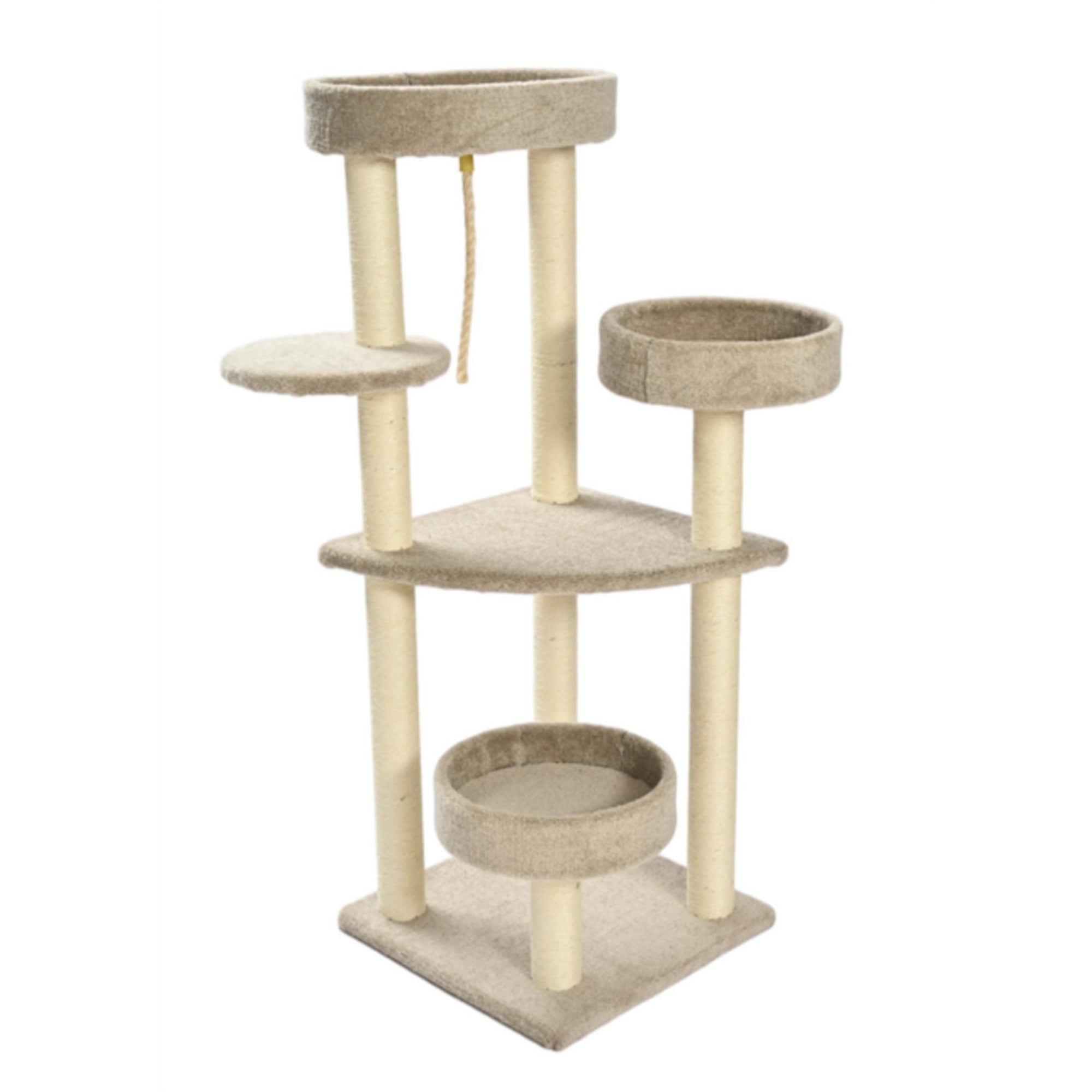 Max & Marlow Multi Level Carpet Cat Tower - Image 3