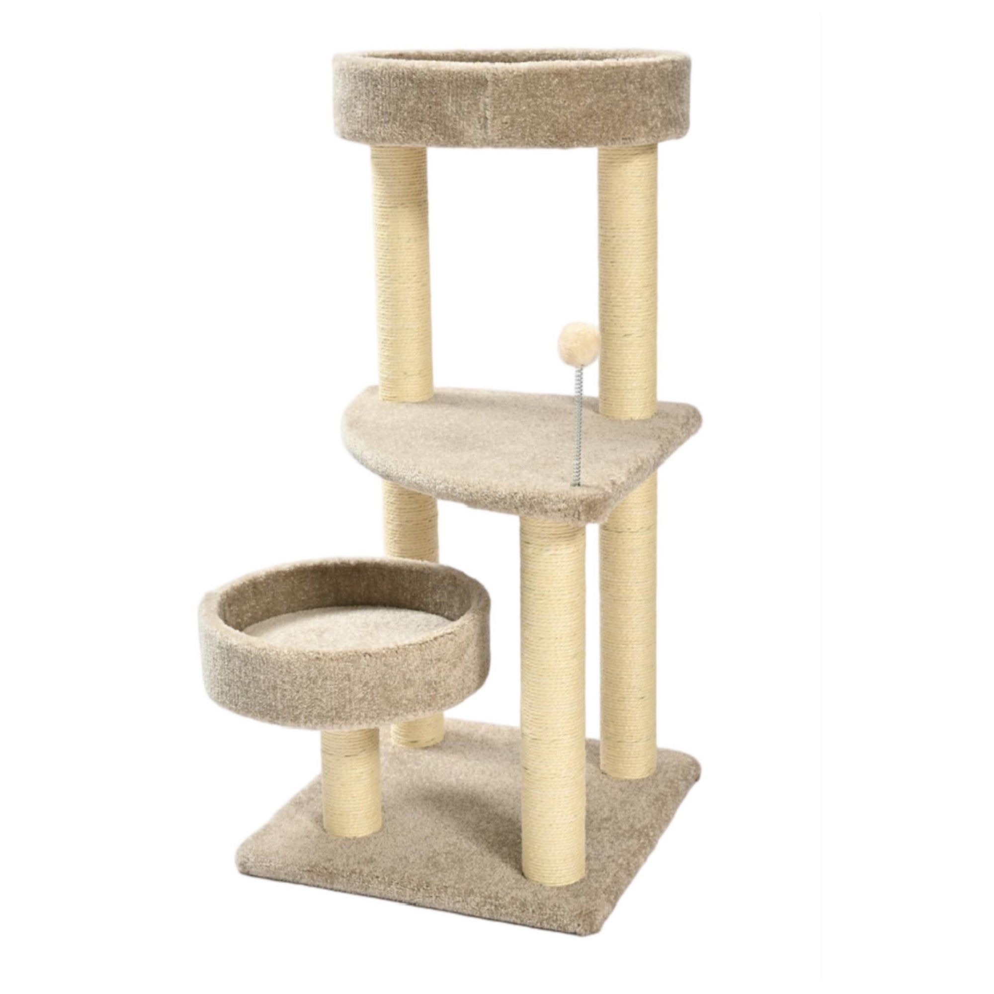 Max & Marlow Multi Level Carpet Cat Tower - Image 2