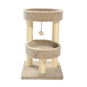 Max & Marlow 2 Level Carpet Cat Tower 24 in