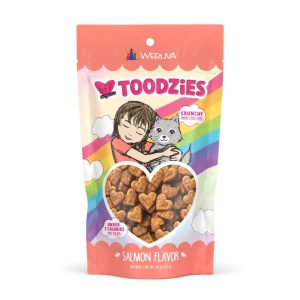BFF Toodzies Crunchy Salmon Cat Treats, Grain-Free, 2 oz