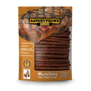 Savory Prime Munchie Sticks Beef, 5 in Dog Chews, 100 Pack