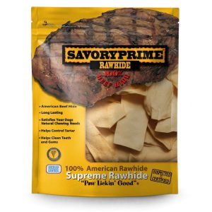Savory Prime Rawhide Chips Chicken Dog Chews, 1 lb