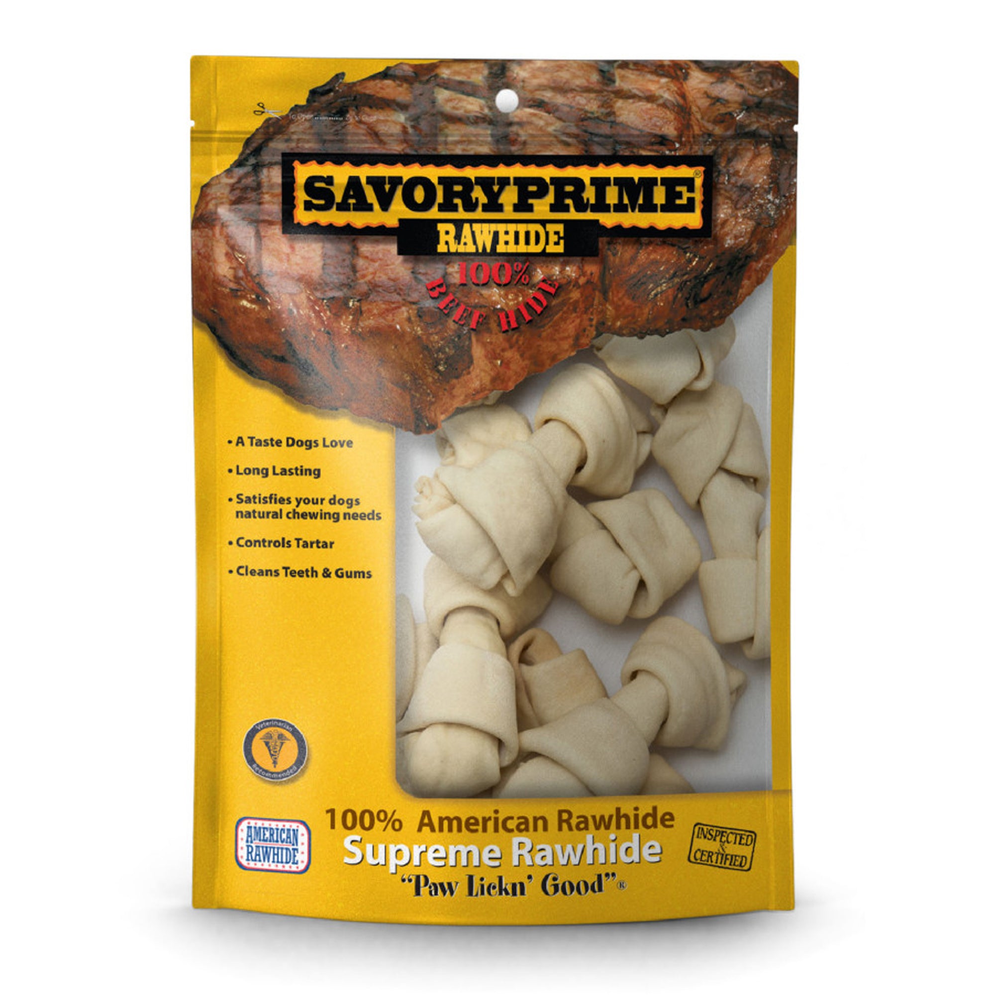 Savory Prime Small Bone Value Pack White, 4-5 in Dog Chews, 10 Pack