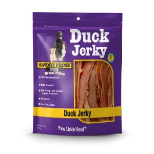 Savory Prime Natural Duck Jerky Dog Treats