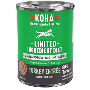KOHA Limited Ingredient Grain-Free 90% Turkey Entrée, 13 oz (Case of 12)