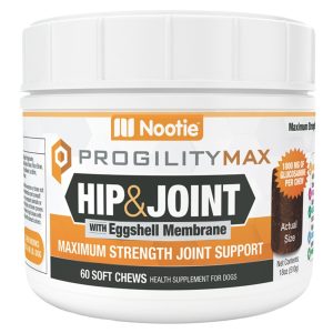Nootie Progility Max Hip & Joint XL Chews for Dogs, 60 Count