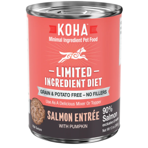 KOHA Limited Ingredient Grain-Free 90% Salmon Entrée, 13 oz (Case of 12)