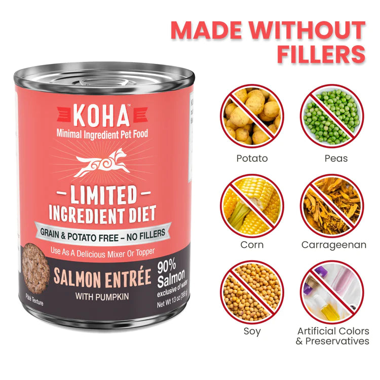 KOHA Limited Ingredient Grain-Free 90% Salmon Entrée, 13 oz (Case of 12) - Image 5