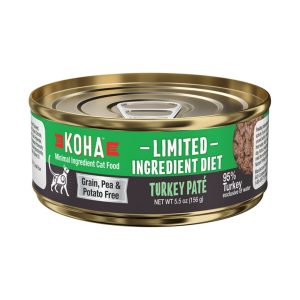 KOHA Limited Ingredient Grain-Free Pâté, Turkey, 5.5 oz (Case of 24)