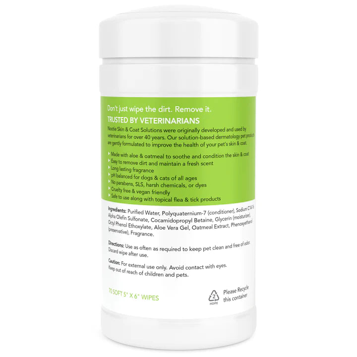 Nootie Waterless Grooming Wipes Cucumber Melon 70 Count - Image 2