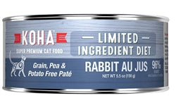 KOHA Limited Ingredient Grain-Free Pâté Wet Cat Food, Rabbit