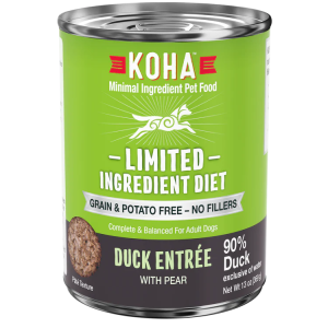 KOHA Limited Ingredient Grain-Free 90% Duck Entrée, 13 oz (Case of 12)