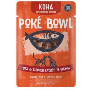 KOHA Poké Bowl Grain-Free, Tuna & Chicken in Gravy, 3 oz (Case of 24)