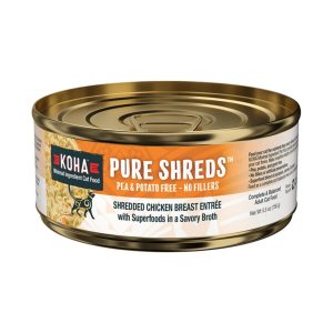 KOHA Pure Shreds Grain-Free Wet Cat Food, Shredded Chicken