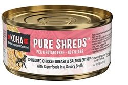 KOHA Pure Shreds Grain-Free Wet Cat Food, Shredded Chicken & Salmon - Image 2